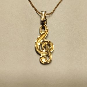 14K MUSICAL PENDANT ON 14K 18-IN CHAIN